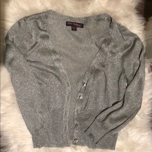 Betsy Johnson shimmer cardigan